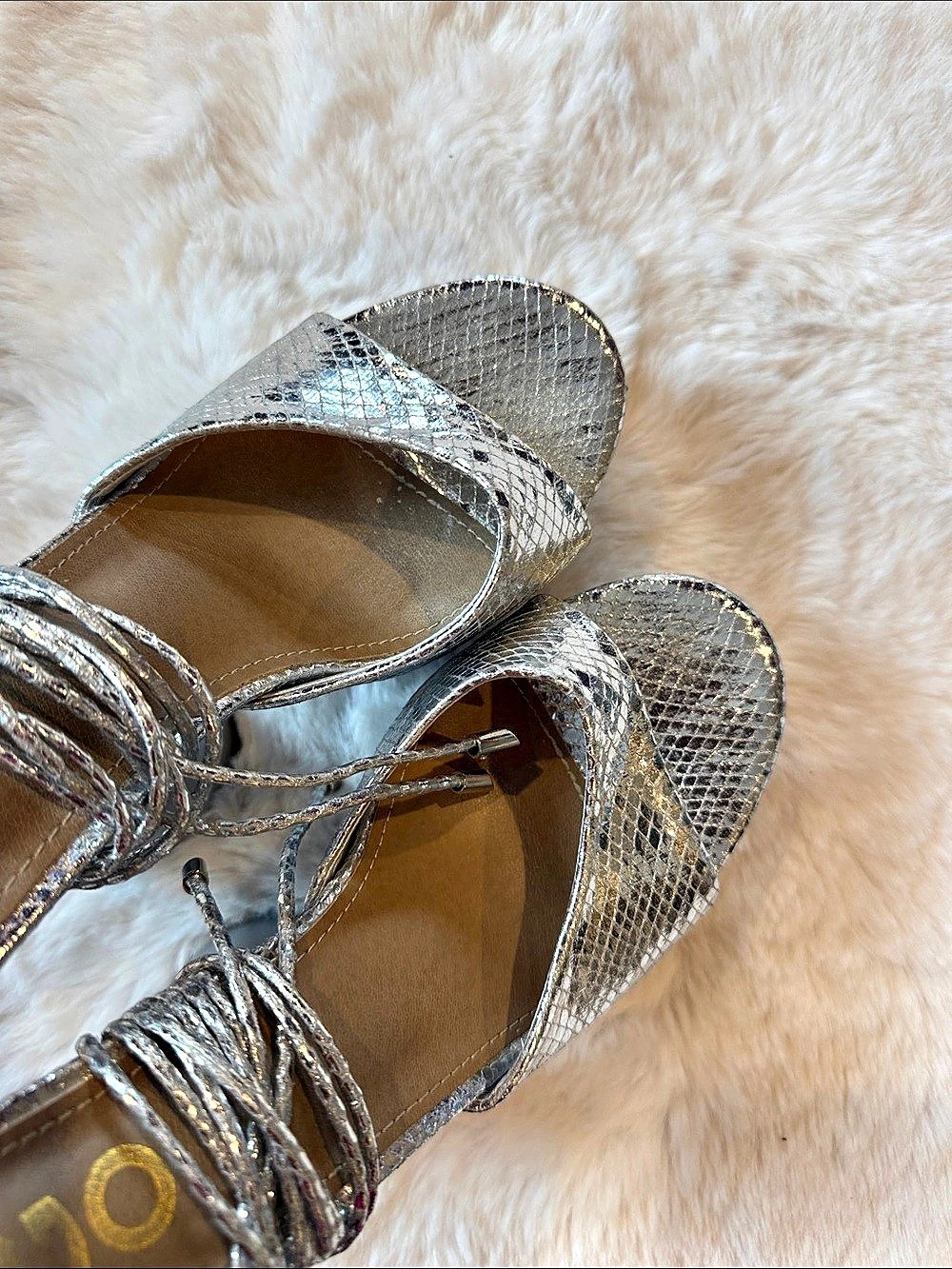 Silver Platform Heels - Picture 2 of 3